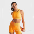 Kvinner 2 stk Yoga Shorts og vest